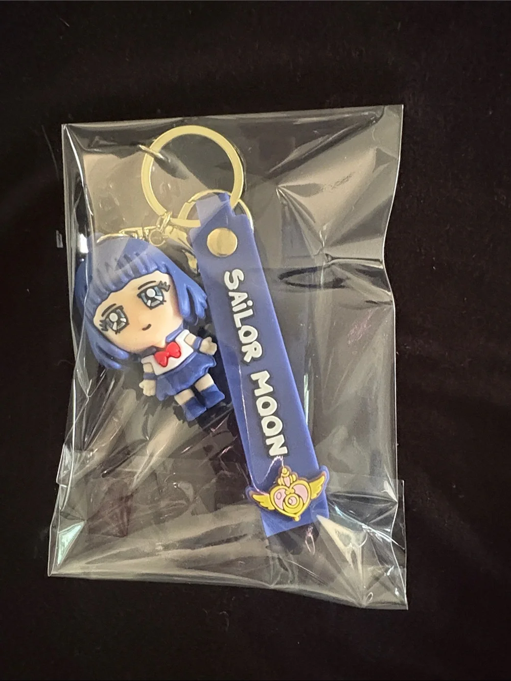 Sailor Moon Sailor Mars Blue Keychain Bag Charm with Strap Anime